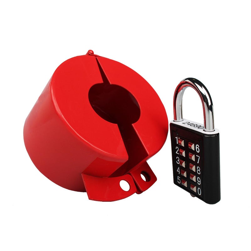 TEMEILI Outdoor Faucet Lock System -Gate Valve Lockout Device -Prevent Water Theft by Cover and Code Lock,Stop Unauthorized Water use and Vandalism,Water Spigot Cover (red Password Lock) - Image 3
